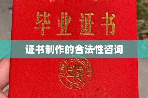 西沙证书制作的合法性咨询