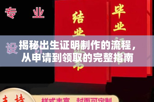 西沙揭秘出生证明制作的流程，从申请到领取的完整指南