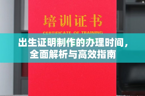 西沙出生证明制作的办理时间，全面解析与高效指南