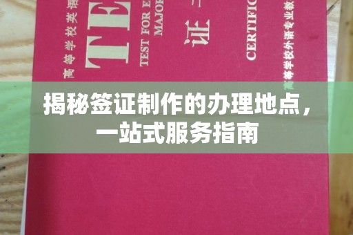 西沙揭秘签证制作的办理地点，一站式服务指南